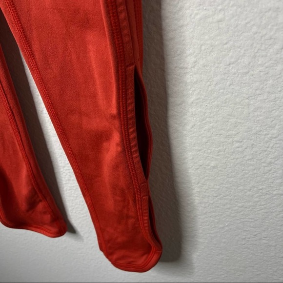 Free People Movement Coral Red Side Cutout High Waist Leggings Active Workout XS - Picture 5 of 10